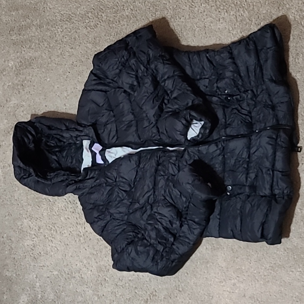 MADDEN GIRL Black Puffer Jacket-XL